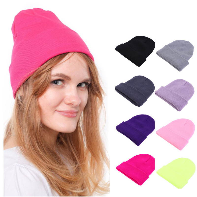 Gorro de punto de color sólido - Beanie Cuffed Knit reseña y precio
